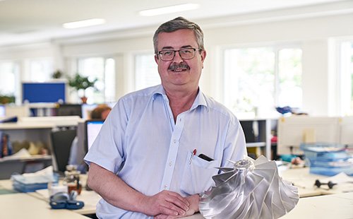 Steffen Käseberg, zuständig für Turbolader-Anpassungen bei KBB